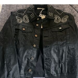MNM Couture Black Studded Jacket